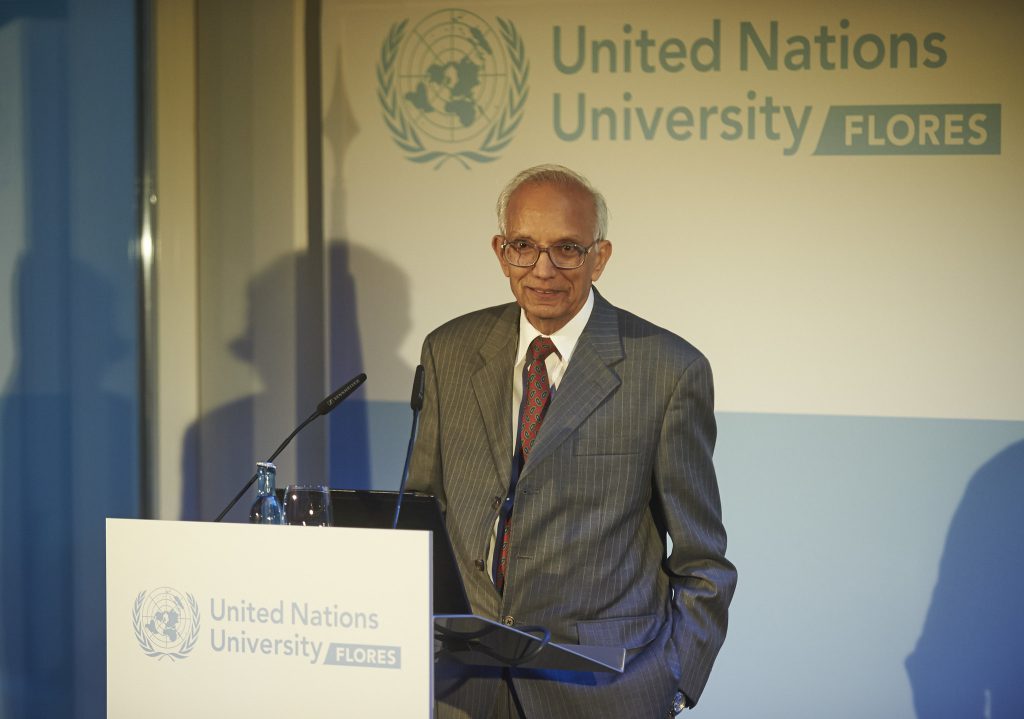Prof. Rattan Lal giving Lecture on Nexus of Water, Soil and Waste