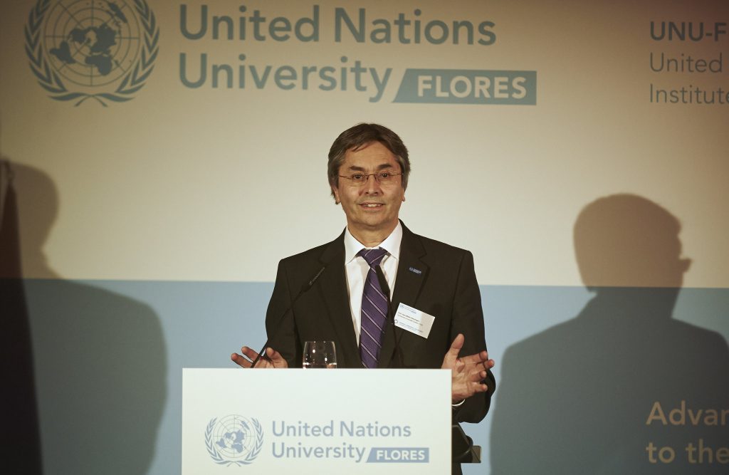 TUD Rector giving welcome address at the Opening Ceremony